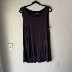 Logo Layers Dress Womens Large‎ Sleeveless Tunic Rayon Spandex Stretch Layering